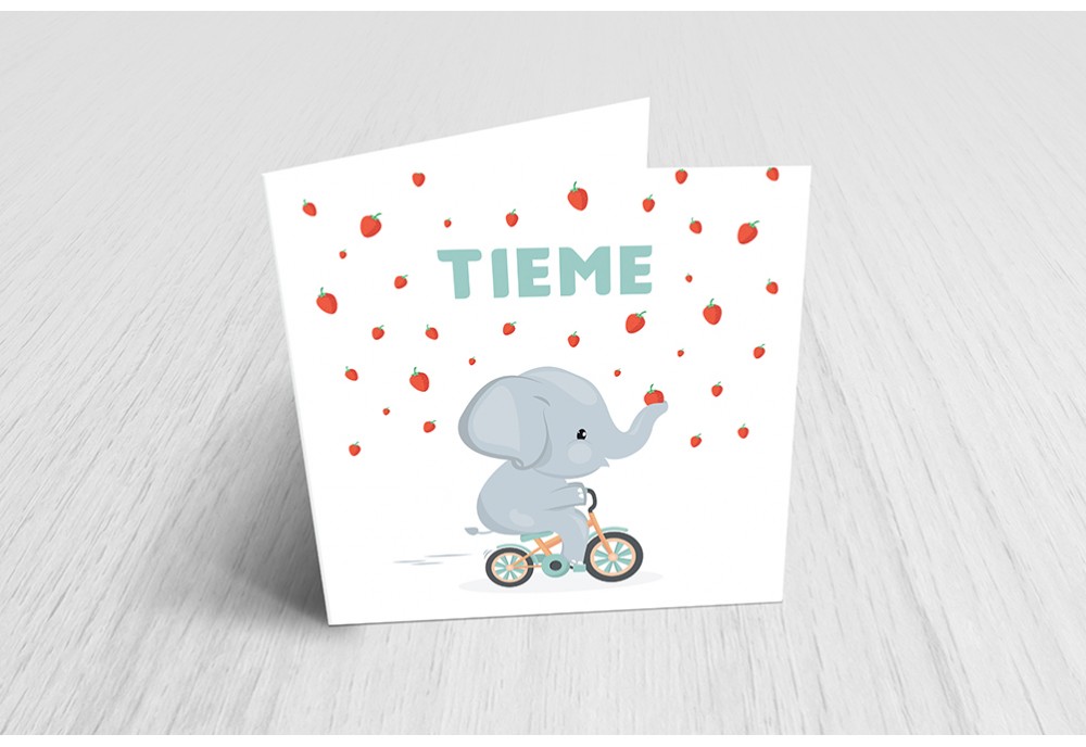 Olifantje op fietsje